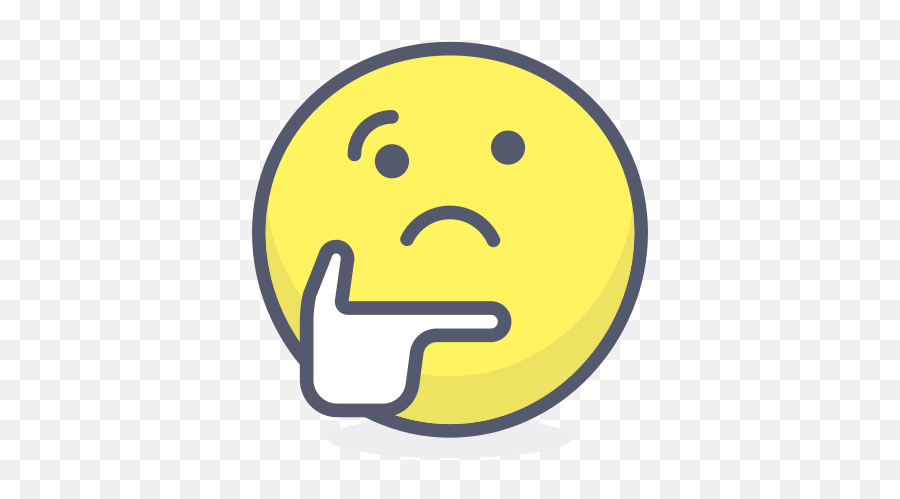 Thinking - Pensando Icone Emoji,Rotating Thinking Emoji