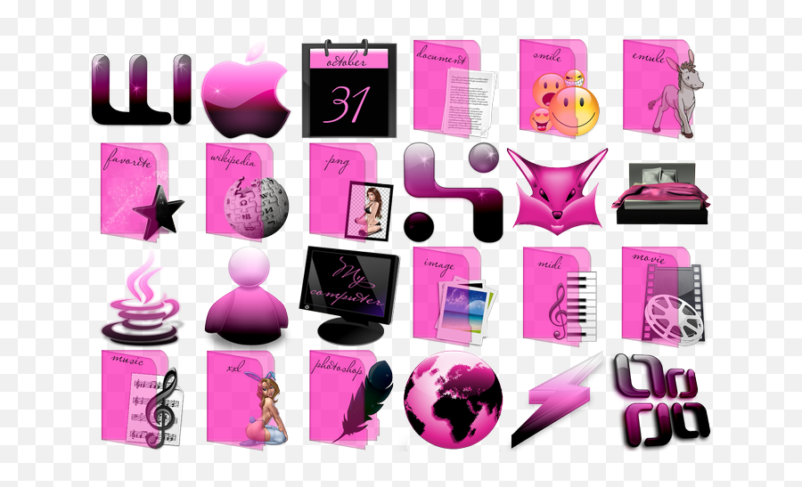 Pink Emotion Icons - Pink Icons Emoji,Emotion Icons