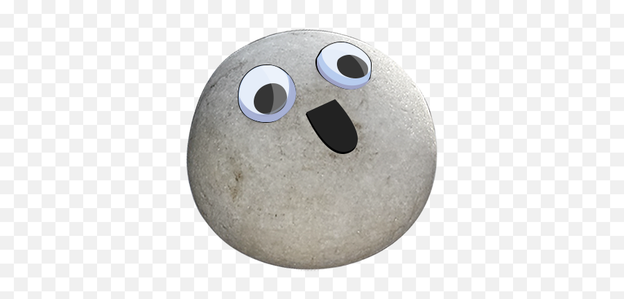 Send A Rock With Googly Eyes - Rock With Googly Eyes Transparent Emoji,Rock Emoticon