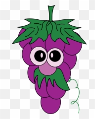 Free Cartoon Grapes Cliparts Download Art - Emoji