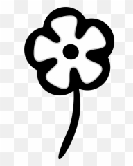 Stock Flower Black And White Png - Flower Graphic Black And White Emoji,Black And White Flower Emoji