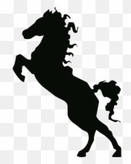 Hingsten Siluett - Silhouette Of Horse Rearing Emoji,Jeep Emoji