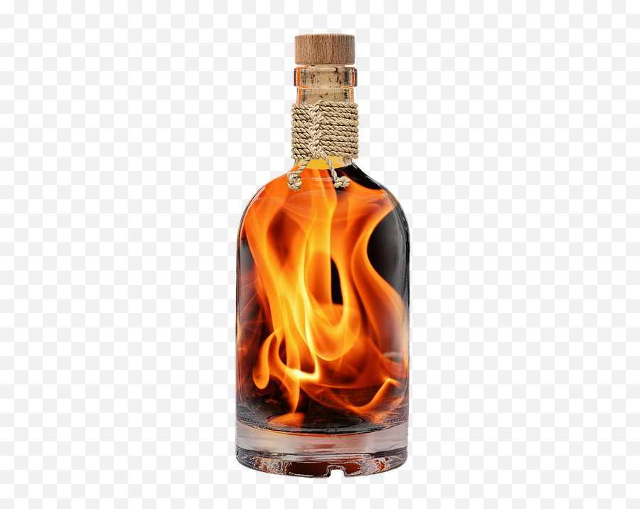 Flame Embers Bottle Fiery - Bottle With Fire Inside Emoji,Fire Emoji Jpg