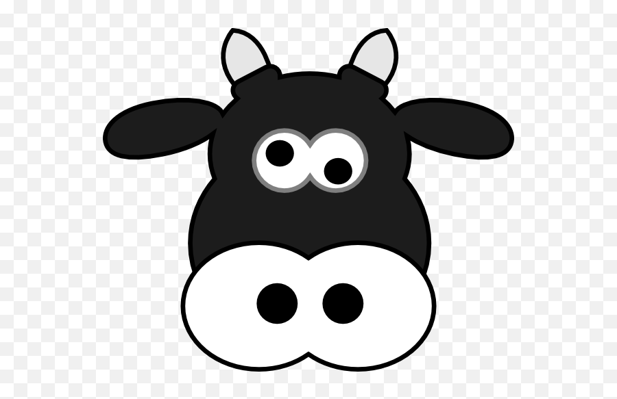 The Cow Goes Woof - Funny Cow Face Cartoon Emoji,Cow Coffee Emoji