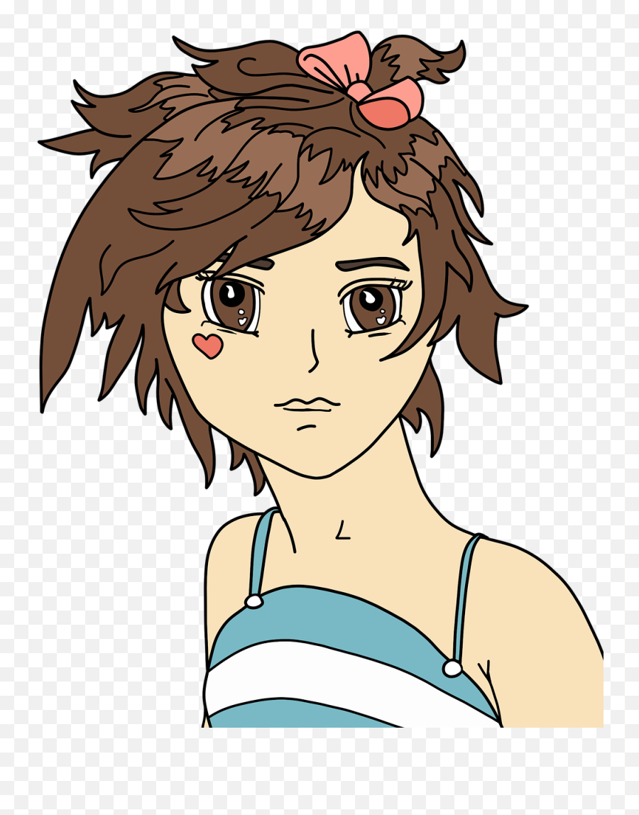 Girl Manga Young Girl Anime Cartoon - Teenage Girl Teenage Cartoon Emoji,Emoji Japanese Characters
