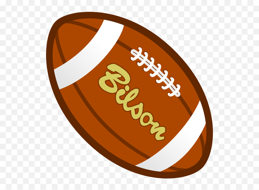 Brown Rugby Ball Vector Graphics - Football Clip Art Emoji,Soccer Goal Emoji