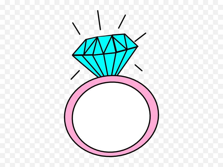 Cartoon Wedding Ring Diamond Ring Maddie Clip Art At Vector - Engagement Ring Cartoon Emoji,Wedding Ring Emoji