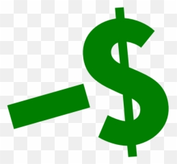 Dollar Clipart Green - Minus Sign Emoji