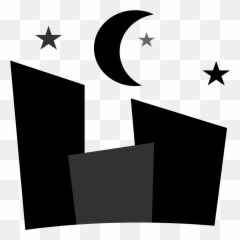 Night City At Buildings Moon - Mapa De Panama Con Bandera Emoji