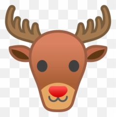 Deer Emoji - Reindeer Emoji,Whitetail Deer Emoji