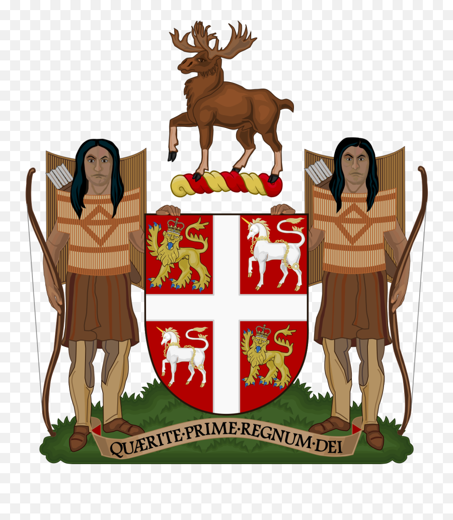 Symbols Of Newfoundland And Labrador - Newfoundland And Labrador Coat Of Arms Emoji,Newfoundland Flag Emoji