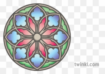 Circular Stained Glass Window Emoji Twinkl Newsroom Ks2 - Simbolos De Los Incas Sol,Window Emoji