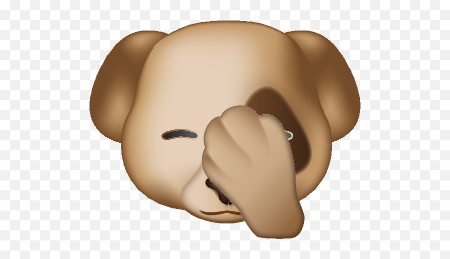 Emoji U2013 The Official Brand Dog Facepalming - Hand,Pug Emoji