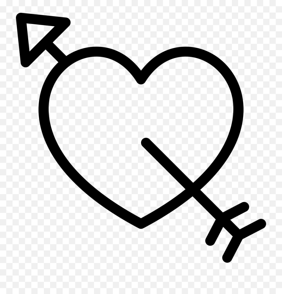 Heart With Arrow Svg Free Clipart - Heart Arrow Icon Png Emoji,Heart With Arrow Emoji