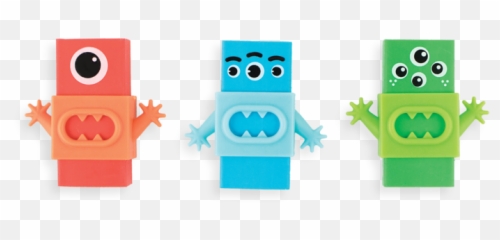 Stocking Stuffer Ideas for Kids - 3 Erasers Cartoon Emoji