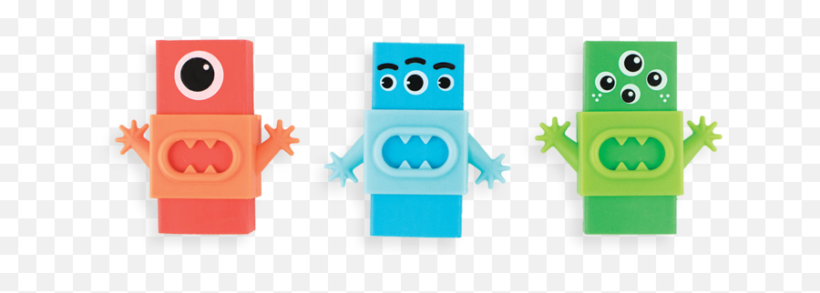 Stocking Stuffer Ideas For Kids - 3 Erasers Cartoon Emoji,Star Eyed Emoji