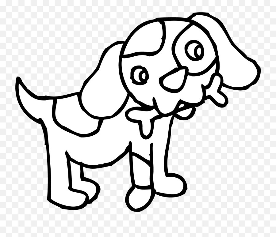 Free Black Bone Cliparts Download Free - Dog Cartoon To Color Emoji,Dog Bone Emoji
