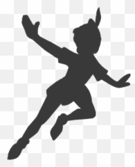 Silhouette Peter Pan Clipart - Peter Pan Silhouette Emoji,Peter Pan Emoji