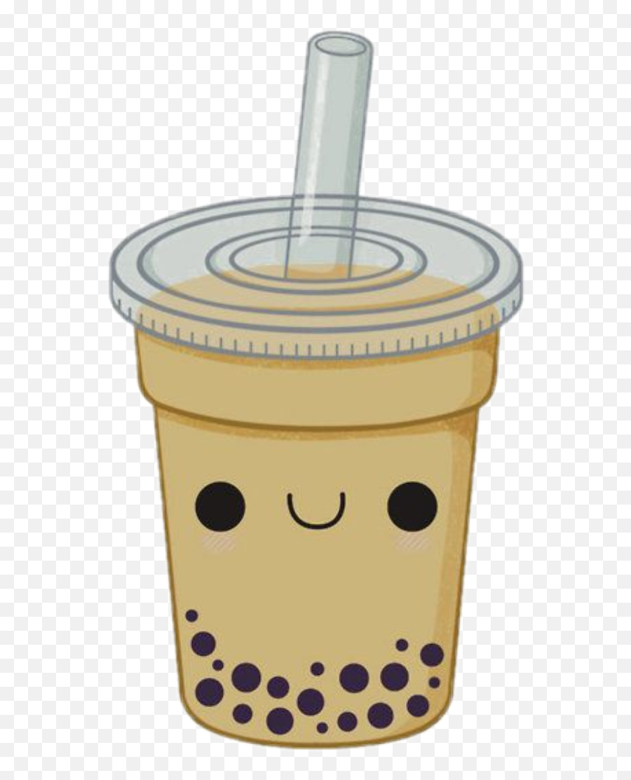 Sticker Boba Bubbletea Kawaii Kawaiibubbletea Milktea - Milk Tea Cup Png Emoji,Boba Emoji