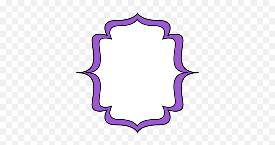 Purple Double Bracket Frame - Bracket Frame Border Emoji,Emoji Borders