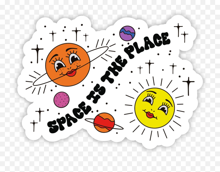 Happy Planets Sticker - Circle Emoji,Space Emoticon