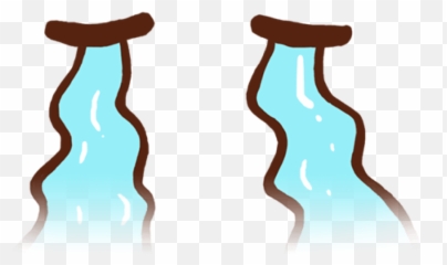 Emoji Cry Blue Eyes Drops Sticker - Vertical