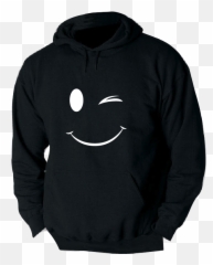 SMILEY WINK HOODED SWEATSHIRT - Hooded Emoji