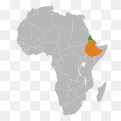 Eritrea Ethiopia Locator - Africa Map Kenya Highlighted Emoji
