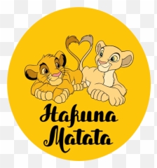 Hakunamamtata Simba Nala Love Lionking - Cartoon Emoji,Lion King Emoji
