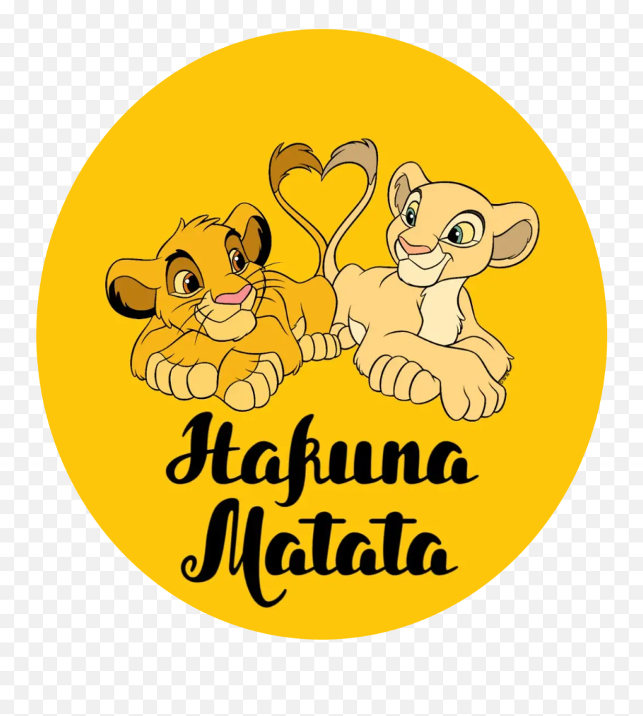 Hakunamamtata Simba Nala Love Lionking - Cartoon Emoji,Lion King Emoji