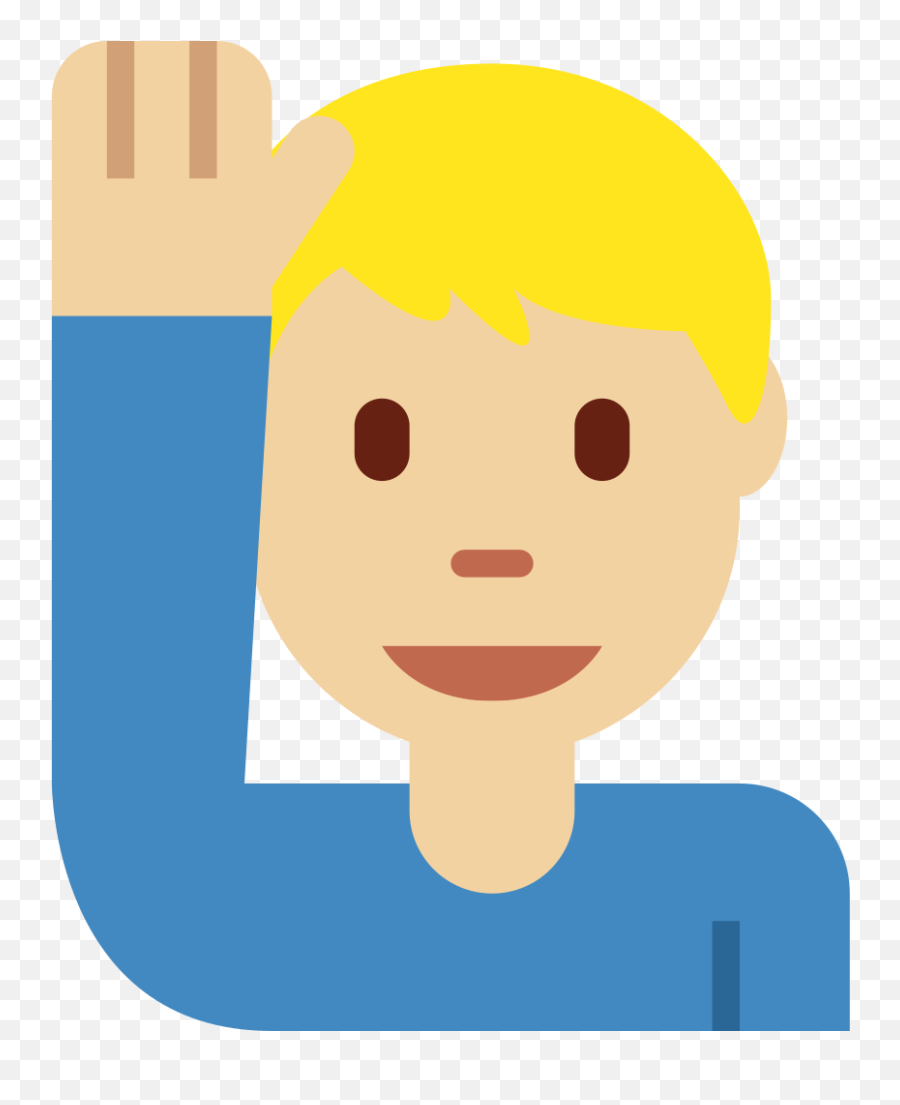 Twemoji2 1f64b - Meaning Emoji,Emoji With Hand On Face