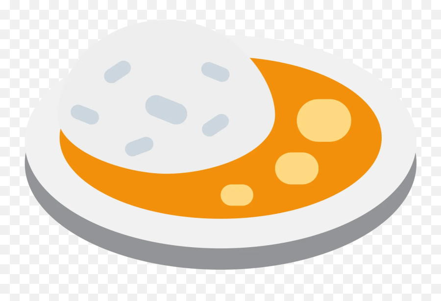 Large Emoji Icons - Dish,Rice Cracker Emoji