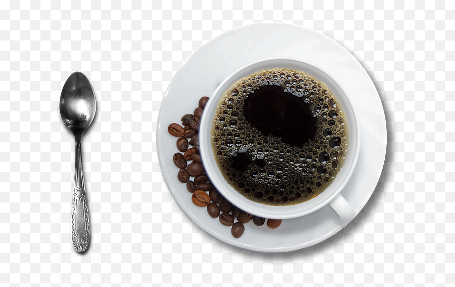 Coffee Cup And Saucer Black - Coffee Png Cup Top Emoji,Hot Beverage Emoji