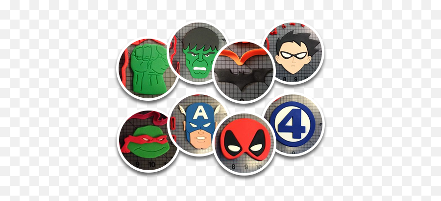 Super Hero Cookie Cutters - Emblem Emoji,Captain America Shield Emoji