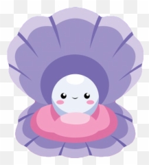 Pearl Clam Sea Kawaii Freetoedit Emoji,Clam Emoji