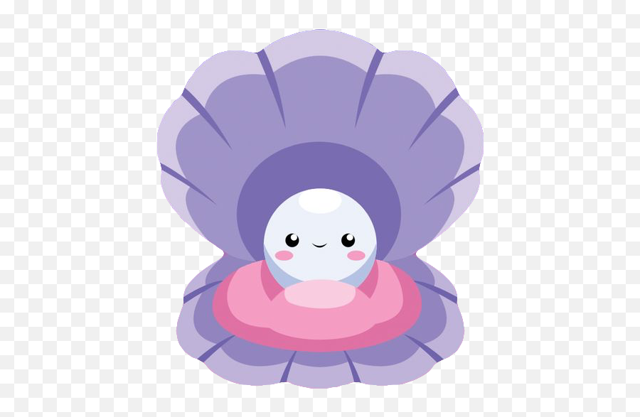 Pearl Clam Sea Kawaii Freetoedit Emoji,Clam Emoji