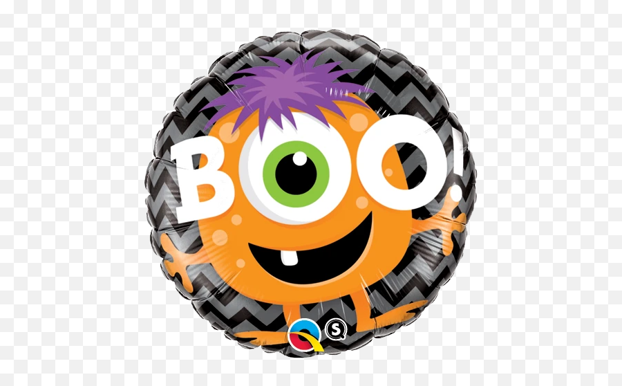 Round Foil Monster Chevron - Balloon Emoji,Monster Emoticon