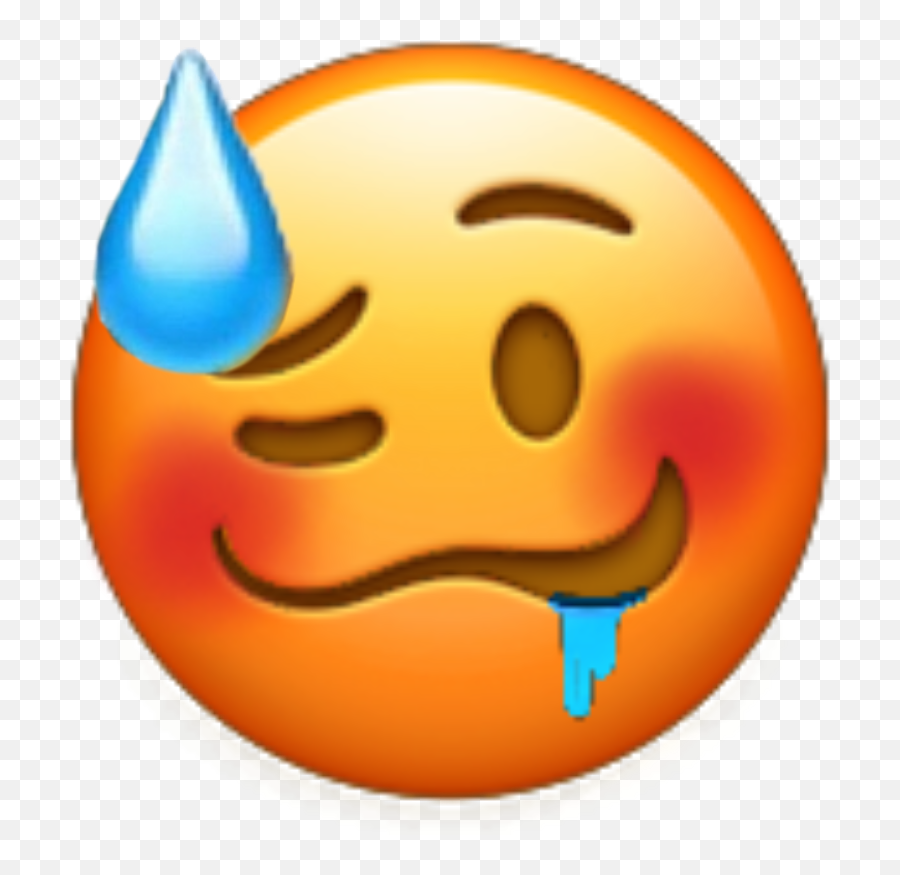 Trending Sweat Stickers - Smiley Emoji,Hot Sweating Emoji