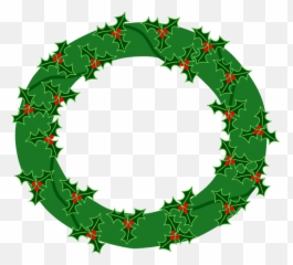 Evergreen Wreath Vector Image - Advent Clipart Emoji