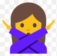 Emoji U1f645 200d 2640 - Significado De Emoji Brazos Cruzados,Rifle Emoji