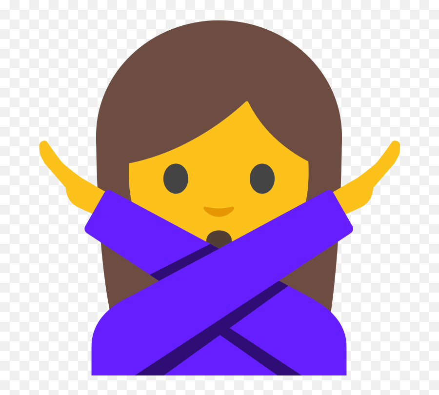 Emoji U1f645 200d 2640 - Significado De Emoji Brazos Cruzados,Rifle Emoji