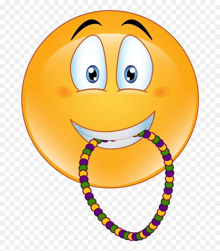 Mardi Gras - Smiley Emoji,I? Emoji