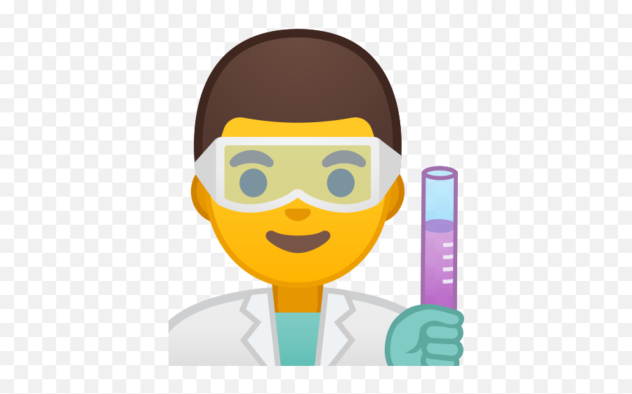 Man Scientist Emoji - Chemist Emoji,Scientist Emoji