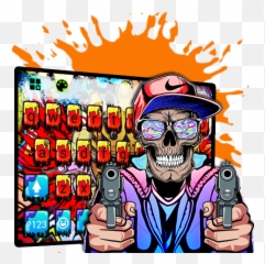 Gangster Graffiti Keyboard Theme - Haval Emoji