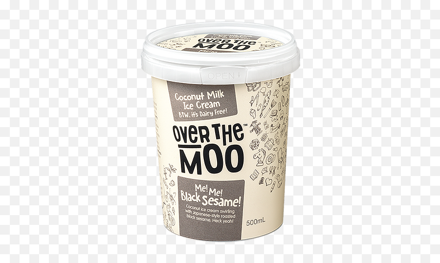 Me Me Black Sesame Coconut Milk Ice Cream - Grated Parmesan Emoji,Emoji Ice Cream