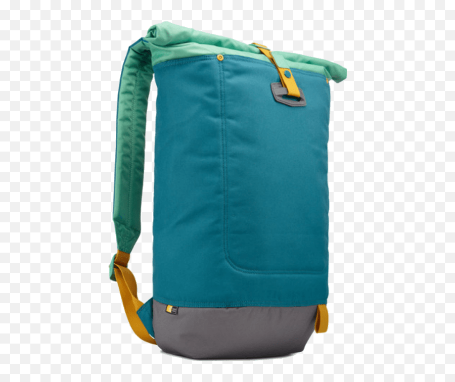 Case Logic Larimer Rolltop Backpack - Case Logic Backpack Green Emoji,Blue Emoji Backpack