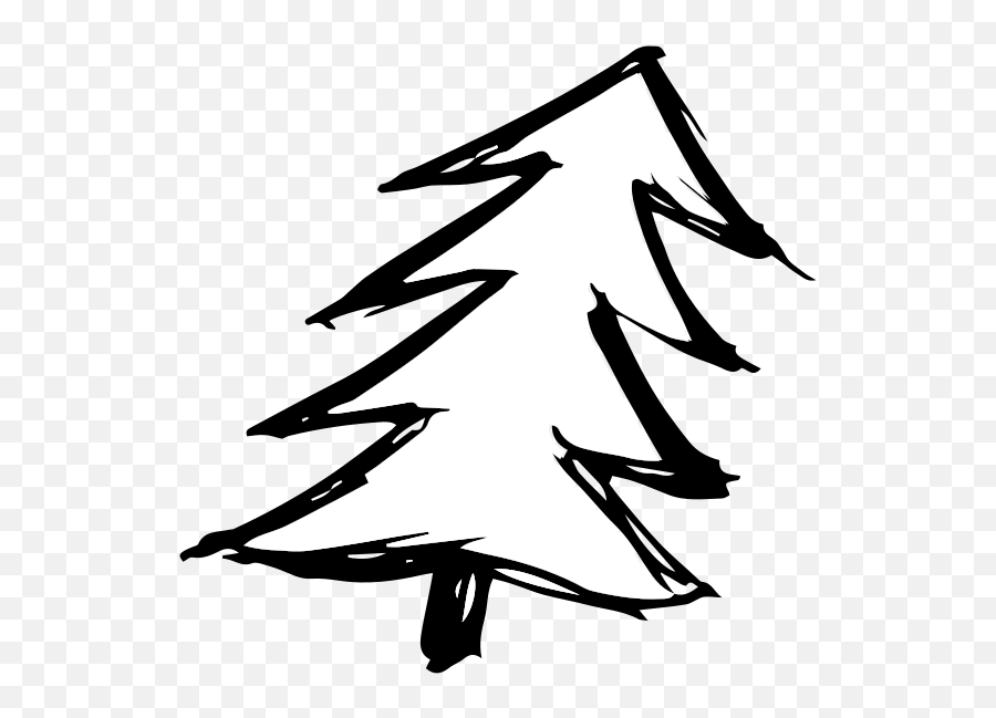 Spruce Tree Hand Drawn Outline Free Svg File - Svgheartcom Dinghy Sailing Emoji,Boat Moon Emoji