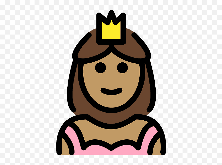 Princess Emoji Clipart - Prinsesse Emoji,Princess Emoji