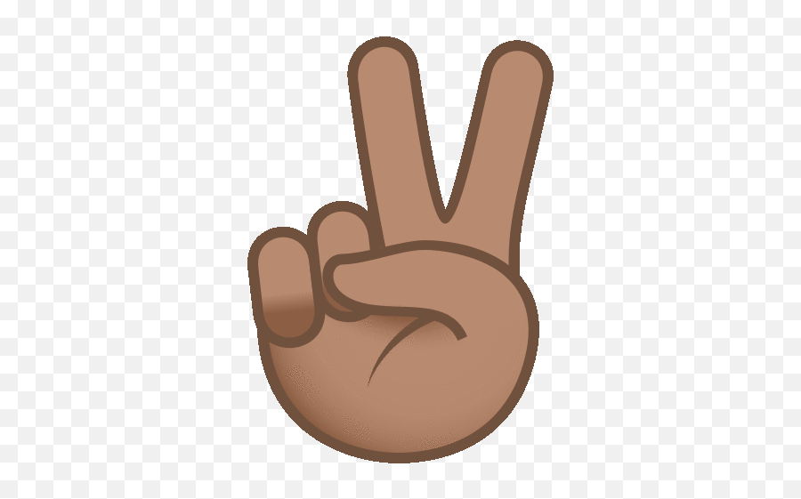 Peace Sign Joypixels Gif - Peacesign Joypixels Victoryhand Sign Language Emoji,Peace Hand Emoji