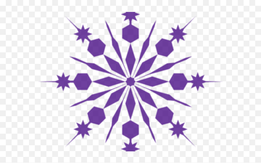 Download Purple Snowflake Transparent - Transparent Background Snowflake Clipart Black And White Emoji,Snowflake Emoji Png